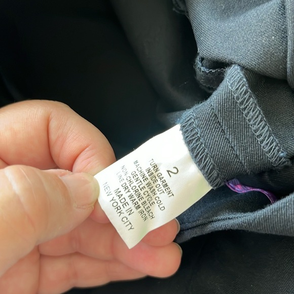 Peace of Cloth Lisa Side Zip Flat Front Back Slit Hem Trouser Pants - Picture 9 of 10